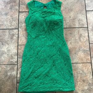 Green Lace formal dress